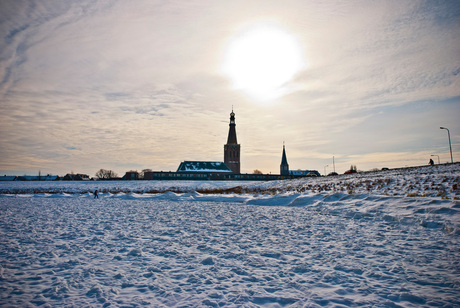 Medemblik vanaf het IJsselmeer