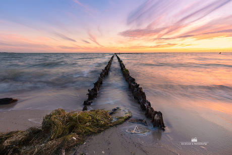 Zonsondergang bij Hindeloopen 