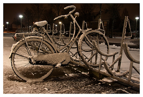 een eenzame fiets