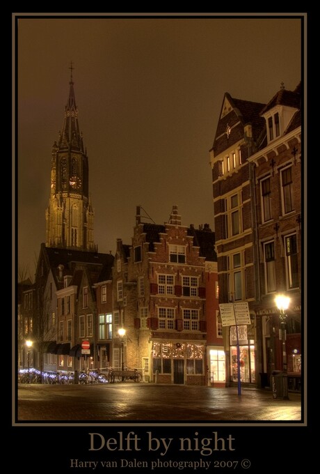 Delft by night