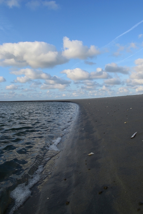 Oostkant kustlijn eb Schier