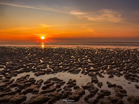 Gouden Uur over het Wad: Zonsondergang bij Moddergat.