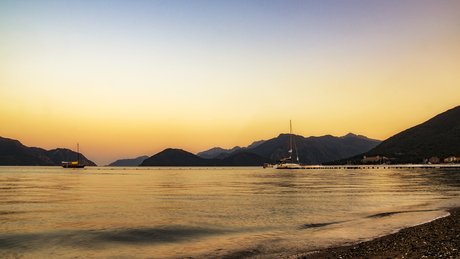 zonsondergang in Marmaris