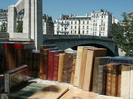 Boekenmarkt aan de seine in Parijs