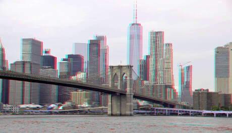 Brooklyn-Bridge New York 2025 3D anaglyph