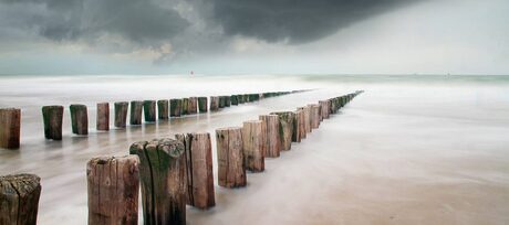 Lange sluitertijd aan de Zeeuwse kust