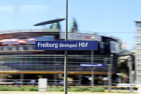 Freiburg Hbf Station in Duitsland