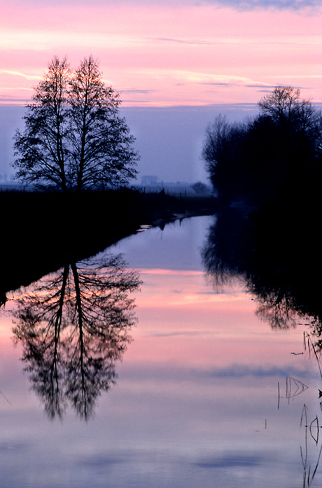 Zonsondergang met spiegeling 2