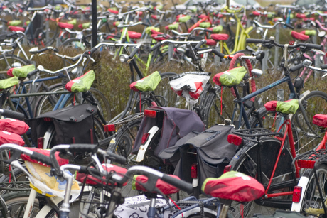 fietsen groenrood kapje