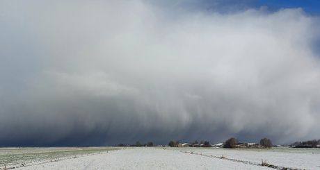 Sneeuwstorm op komst