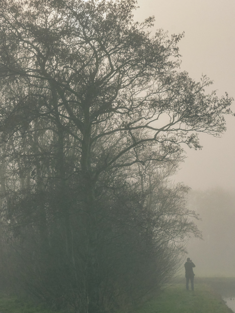 Fotograaf in de mist