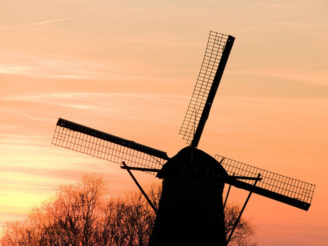 Kinderdijk in kleur