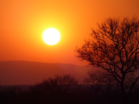 Zonsondergang in Zuid Afrika