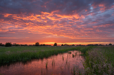 Prachtige zonsondergang