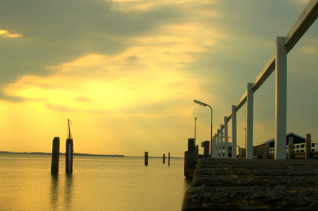 Zonschittering Marken Ysselmeer