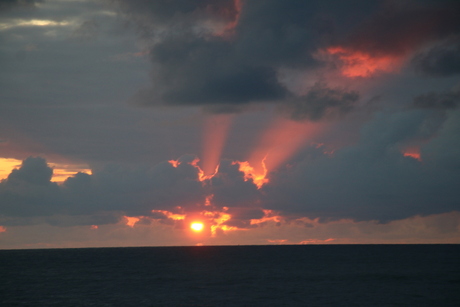 sunset Noordzee