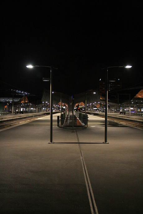 Amsterdam Bijlmer Station by night