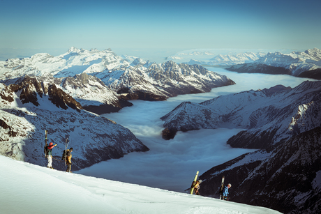 Afdaling naar Chamonix