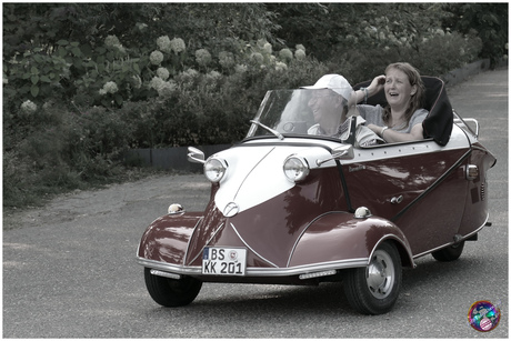 Oldtime plezier in een Messerschmitt ...