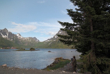 Schilderachtig tafereel in Noorwegen