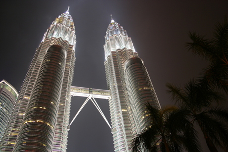 Glowing Twin Towers