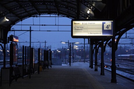 Een rustige morgen op het station