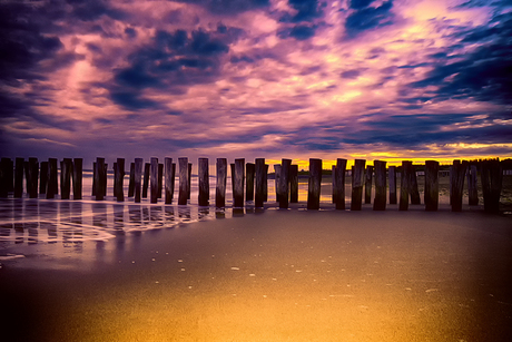 colored beach