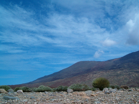 Wolken boven El Teide