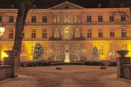 Gebouwen in kerststemming