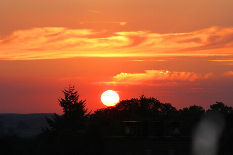 Zonsondergang te Rhenen 28-08-2016