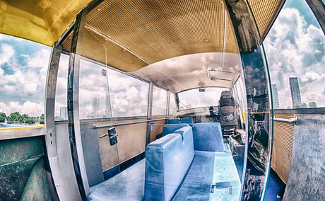 on a slightly cloudy day