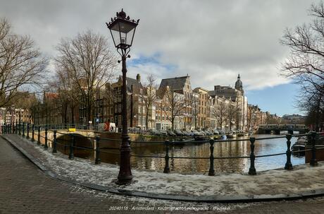 Kruising Keizersgracht/Leidse gracht in Amsterdam