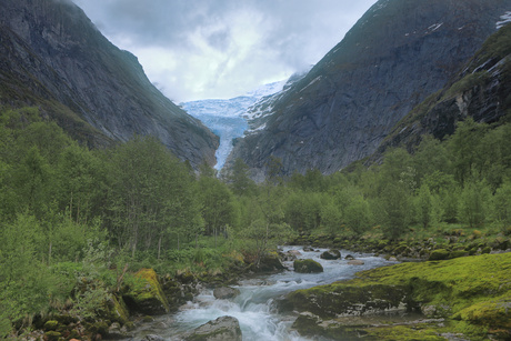 Norway Briksdalsbreen glacier