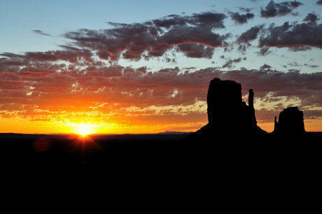 Sunrise at Monument Valley