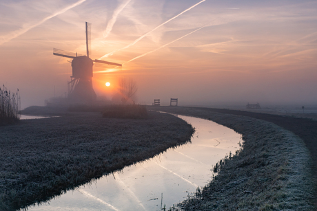 Zonsopkomst Kinderdijk