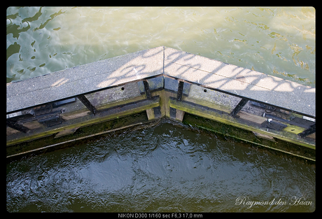 Grens tussen water en water