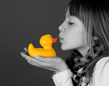 Kissing ducky...