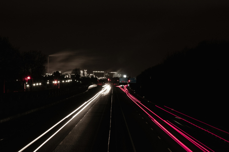 Autosnelweg bij Beek/Geleen