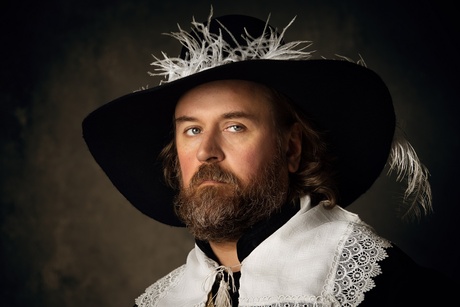 Portret in de stijl van de oude meesters