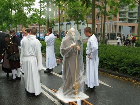 de heilige beschermd