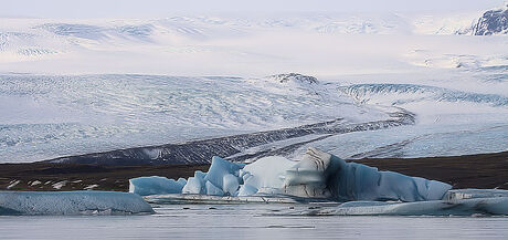 Gletsjermeer Jökulsárlón Ijsland