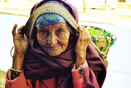 Beautyfull old woman