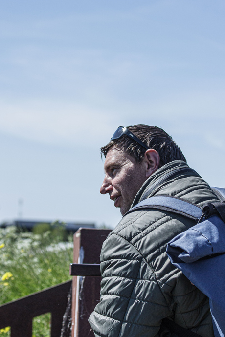 actief op de fiets bij het water