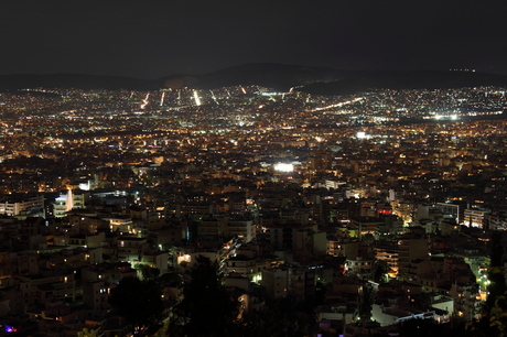 Athene bij nacht