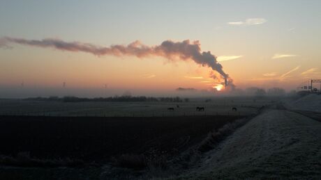 Winterochtend langs de A12