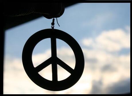 Peace silhouet