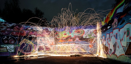 Spinning sparks