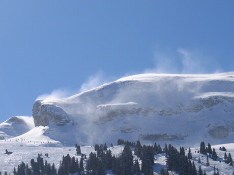 sneeuw en wind