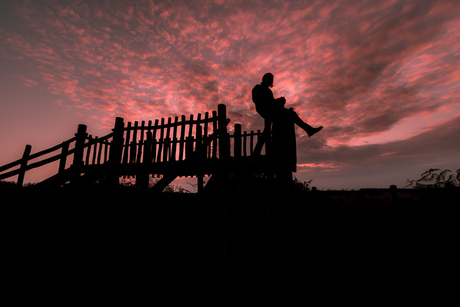 Silhouette sunset