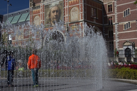 Waterpret bij de oude meester